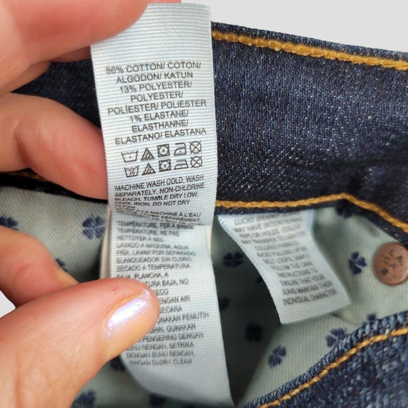 NWOT LUCKY BRAND Sweet Straight Denim Indigo Blue - Picture 16 of 16